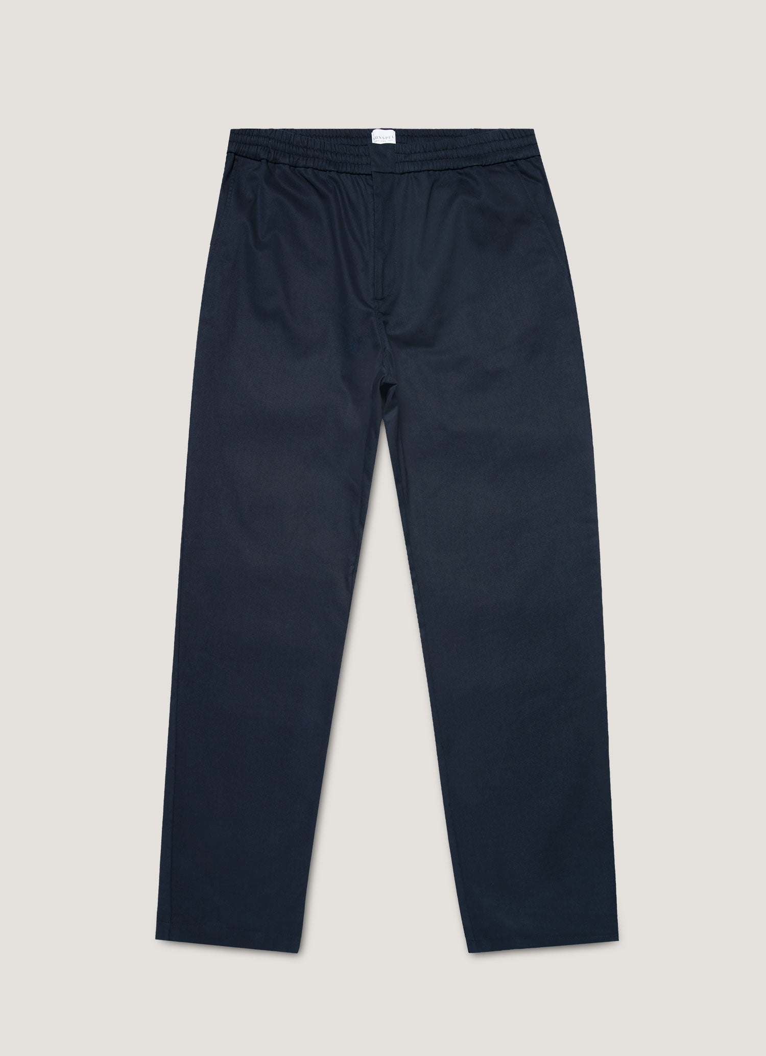 Men's Cotton Cashmere Drawstring Trouser in Navy