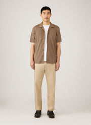 Men's Cotton Drill Trouser in Light Stone