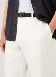 Men's Cotton Drill Trouser in Warm White