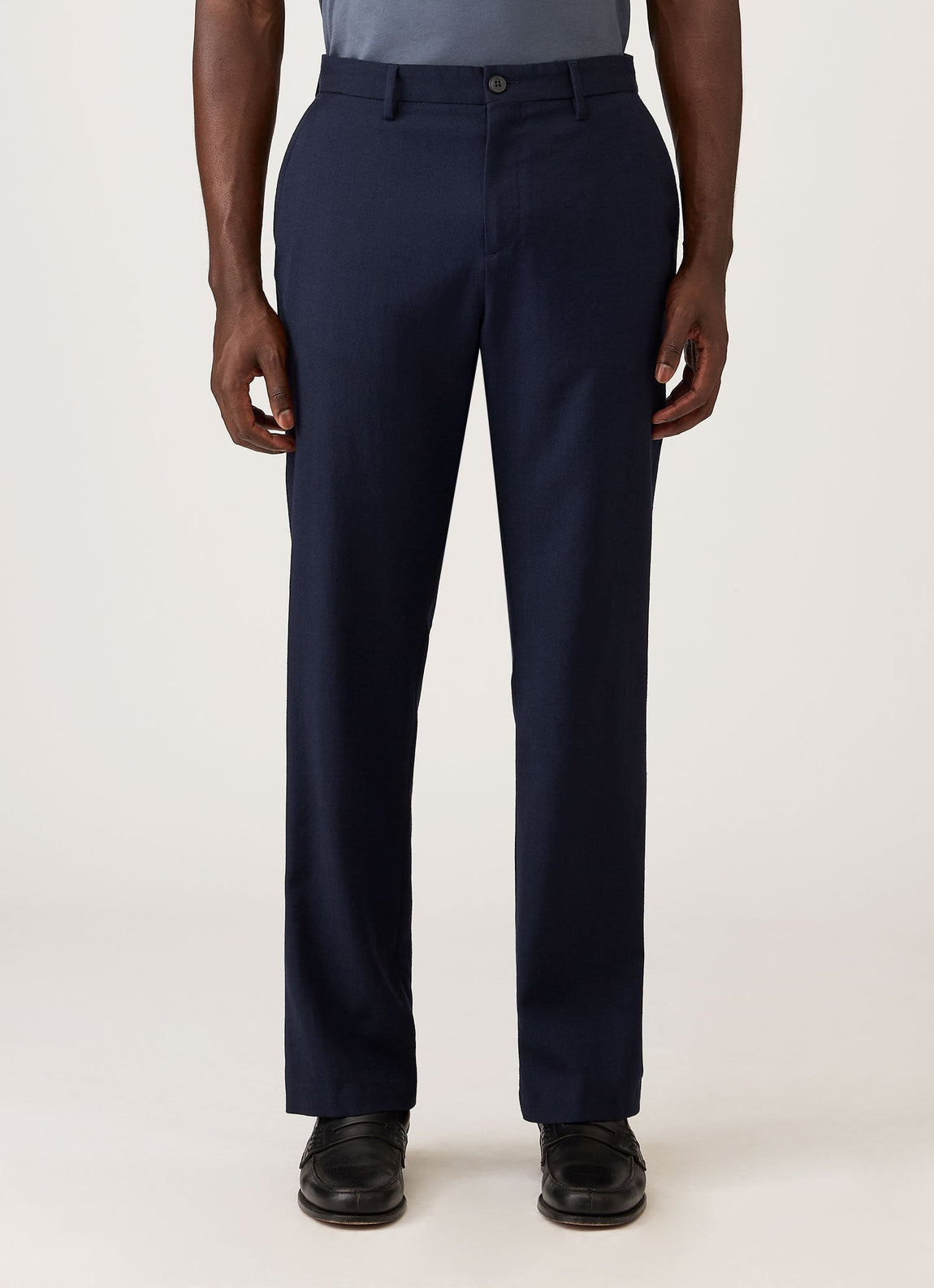 Men's Wool Twill Trouser in Navy