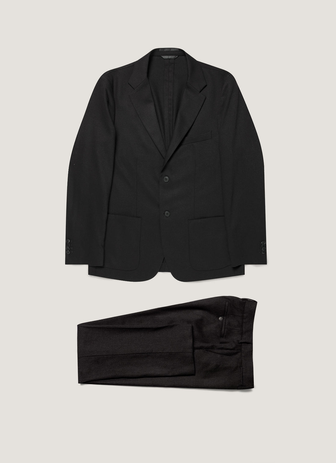 Wool Cashmere Flannel Two-Piece Suit