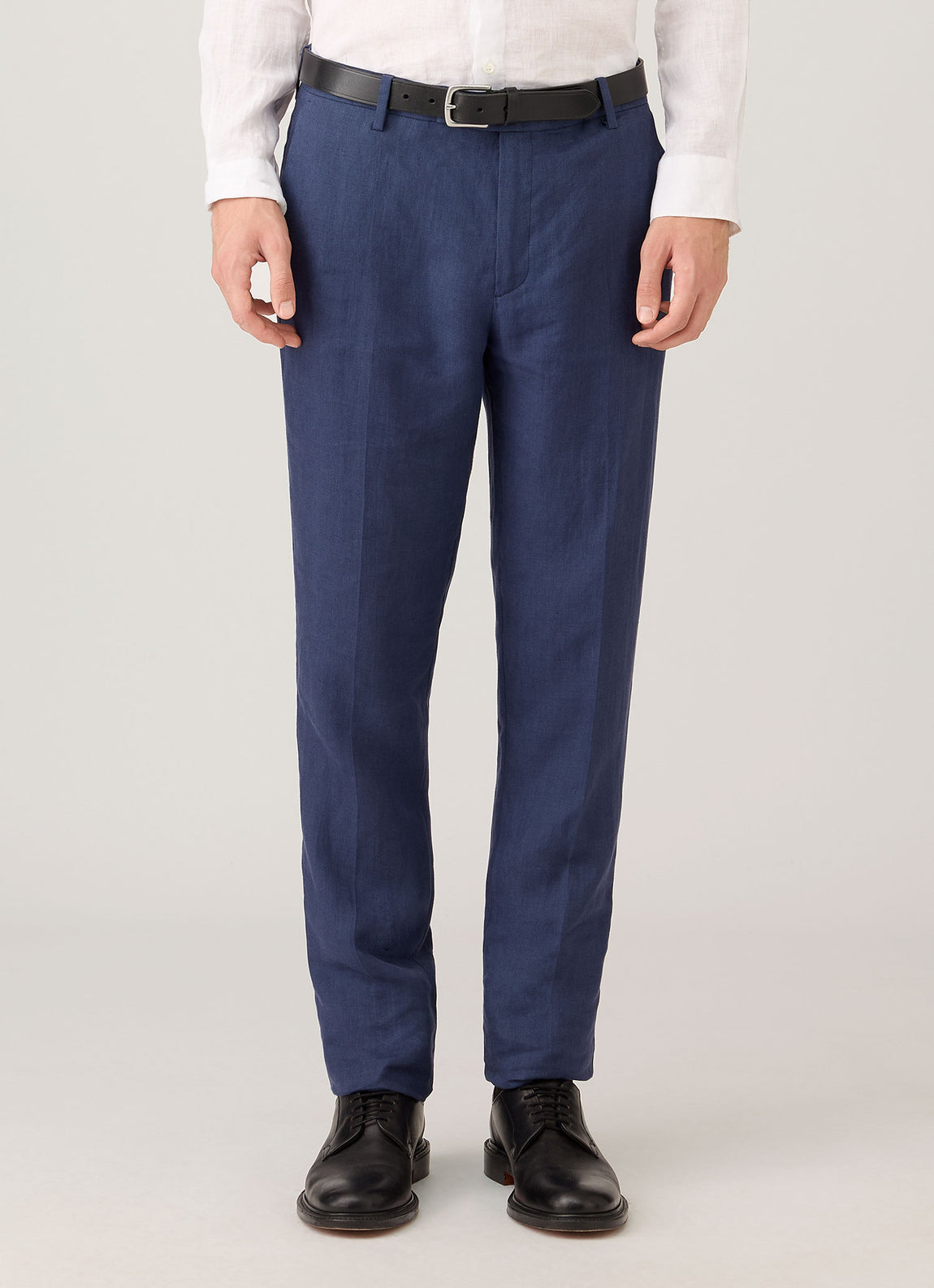Men's Linen Trouser in Light Navy