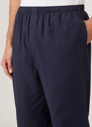Men's Cotton Flannel Pyjama Trouser in Navy