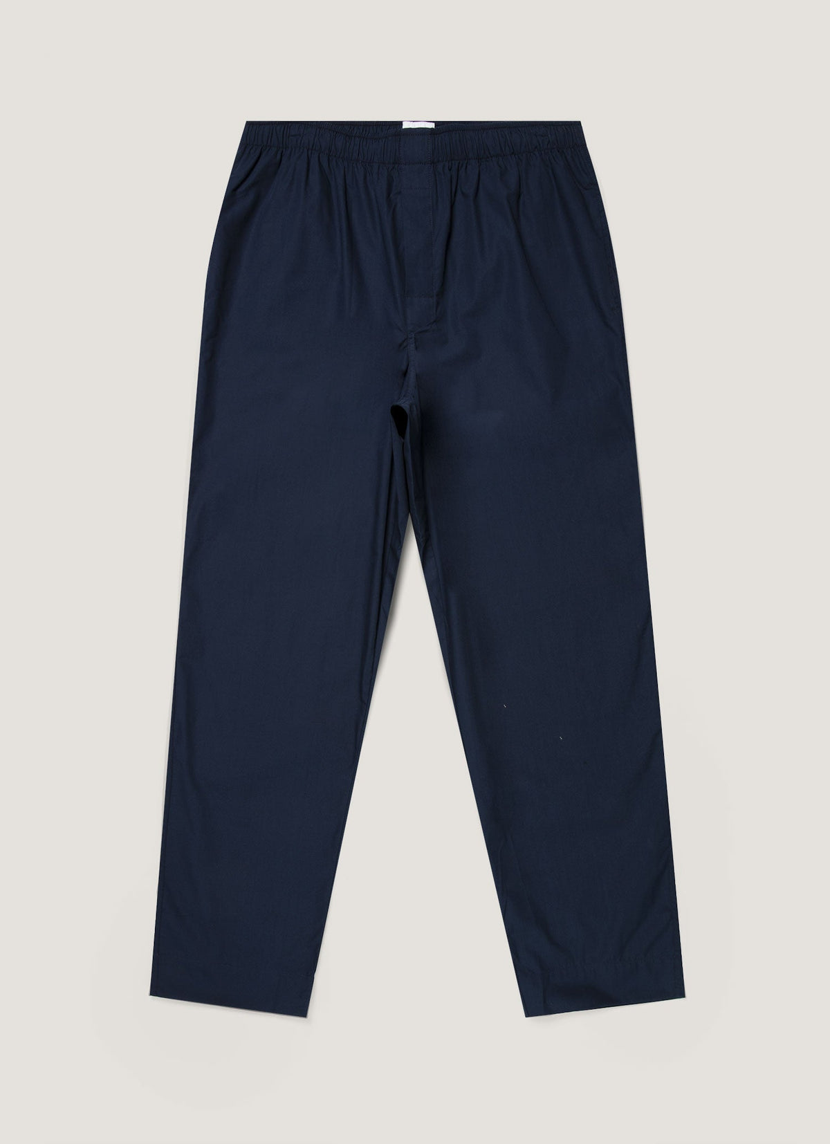 Men's Cotton Poplin Pyjama Trouser in Navy