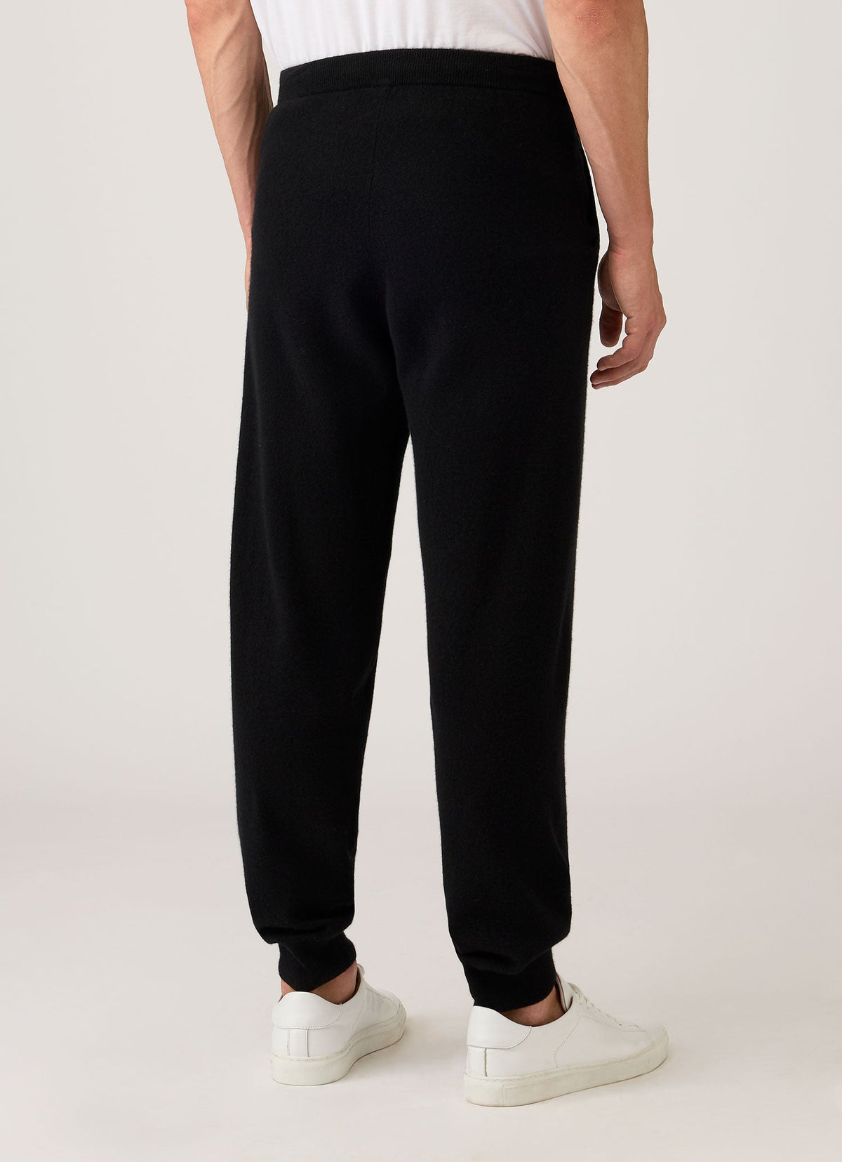 Men's Cashmere Lounge Pant in Black