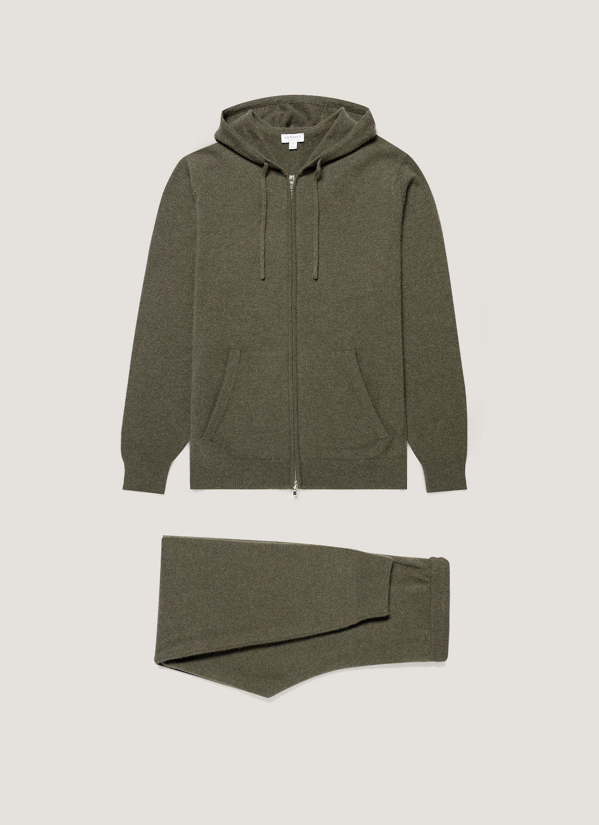 Men's Cashmere Lounge Set in Khaki