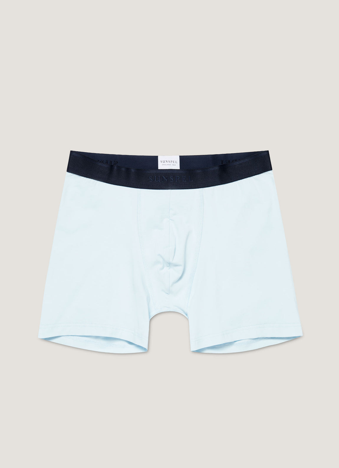 Men's Stretch Cotton Boxer Briefs in Light Blue