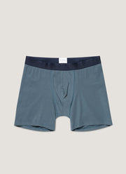 Men's Stretch Cotton Boxer Briefs in Dark Petrol