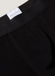 Men's Stretch Cotton Trunks in Black