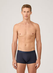 Men's Stretch Cotton Trunks in Navy
