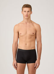 Men's Superfine Cotton Trunks in Black