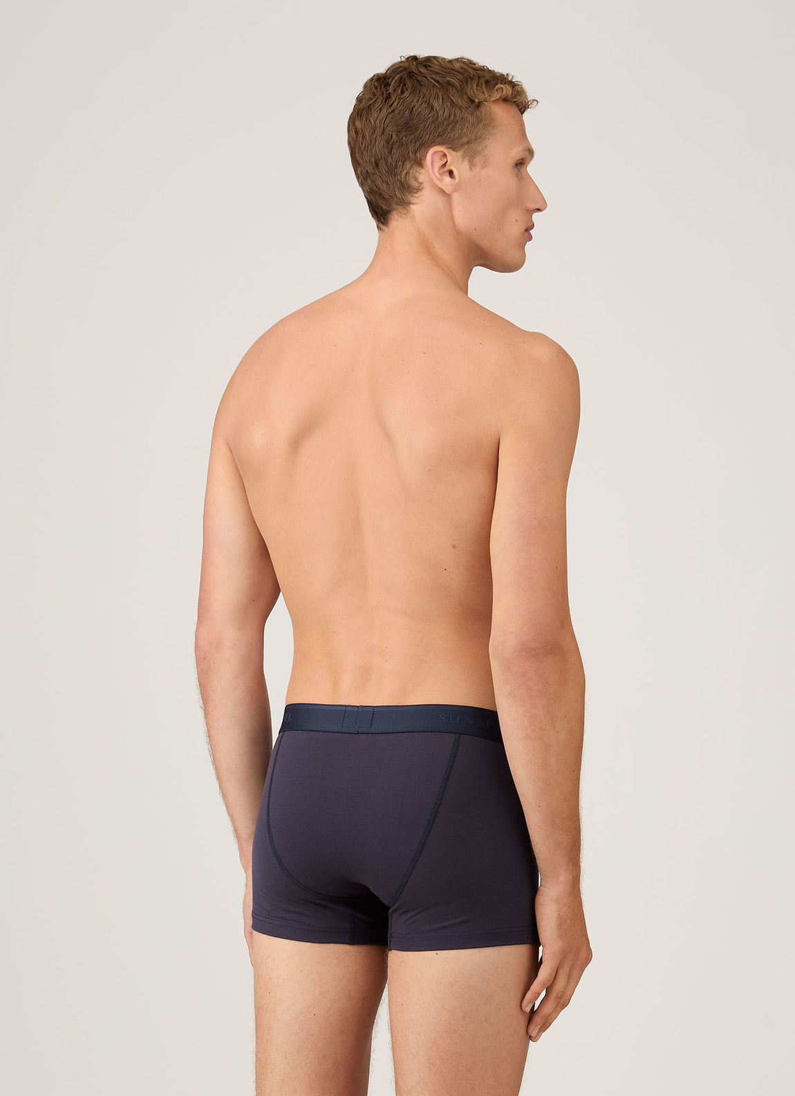 Men's Superfine Cotton Trunks in Navy