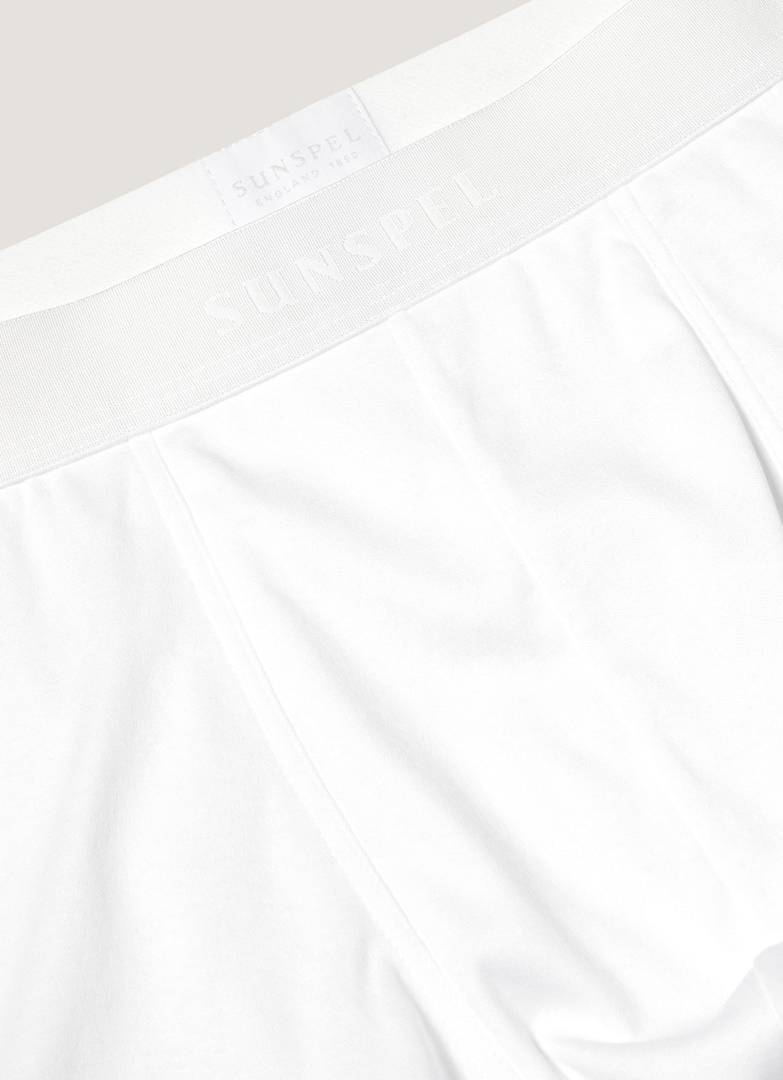 Men's Sea Island Cotton Trunks in White