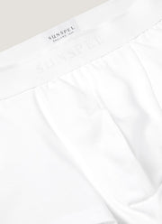 Men's Stretch Cotton Trunks 3-Pack in White