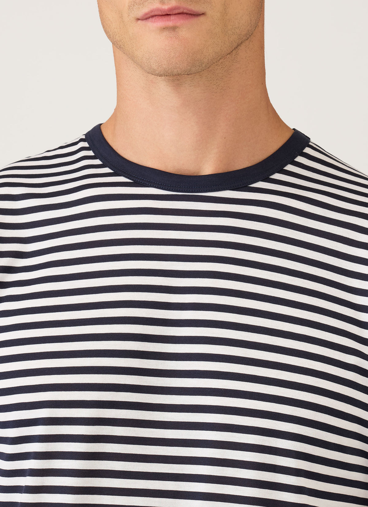 Men's Classic T-shirt in Navy/White English Stripe