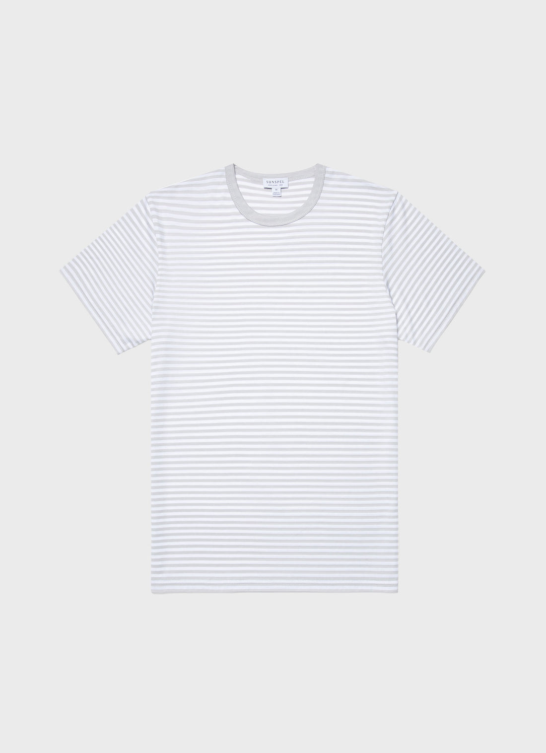 Men's Classic T-shirt in Smoke/White English Stripe