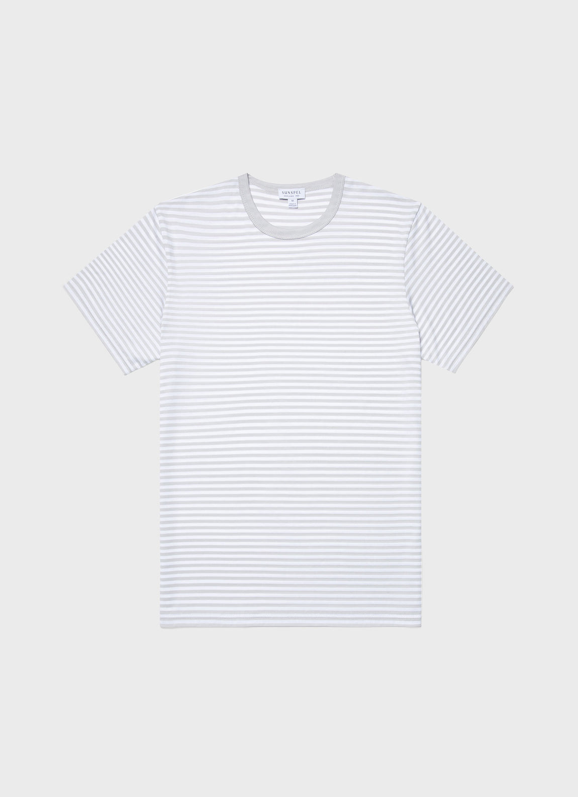 Men's Classic T-shirt in Smoke/White English Stripe