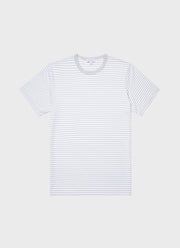 Men's Classic T-shirt in Smoke/White English Stripe