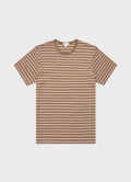 Dark Sand/Ecru Tramline Stripe