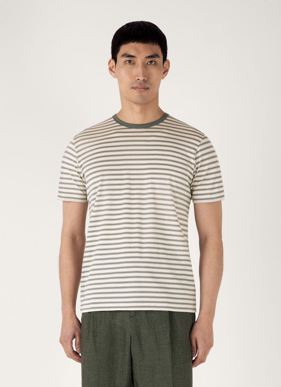 Men's Classic T-shirt in Dusk Green/Undyed