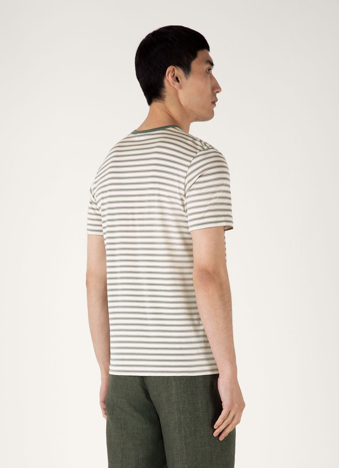 Men's Classic T-shirt in Dusk Green/Undyed