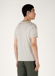 Men's Classic T-shirt in Dusk Green/Undyed