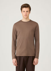 Men's Long Sleeve Classic T-shirt in Bark