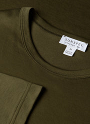 Men's Long Sleeve Classic T-shirt in Deep Olive