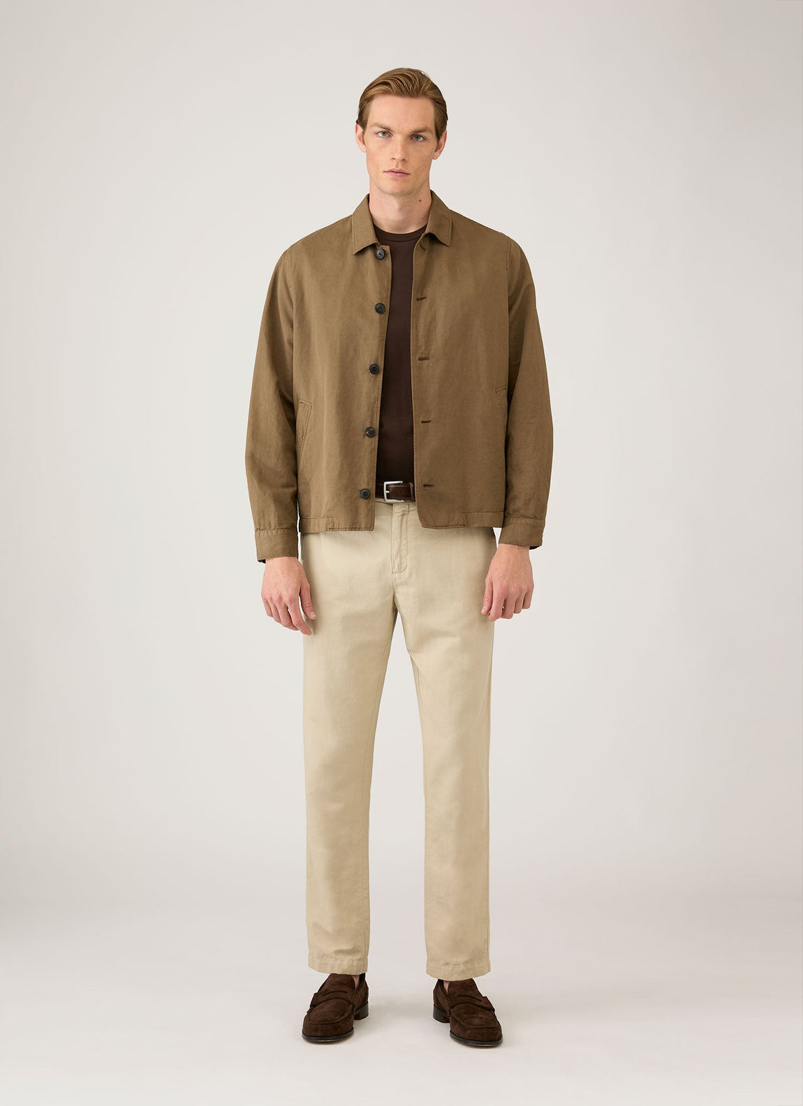 Men's Riviera Midweight T-shirt in Dark Chocolate