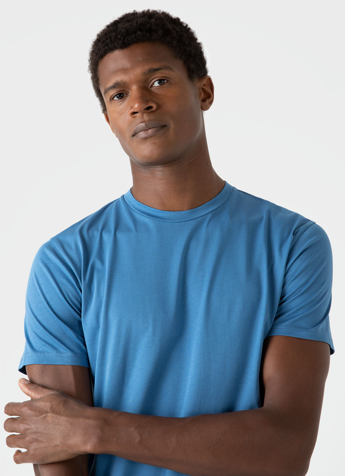 Men's Riviera Midweight T-shirt in Blue Jean