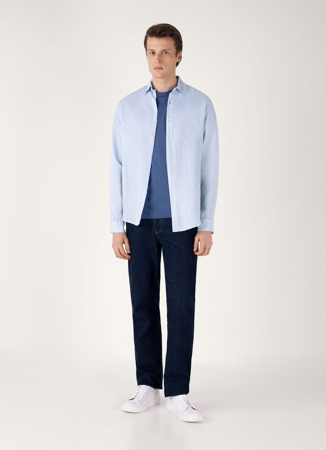 Men's Riviera Midweight T-shirt in Soft Denim