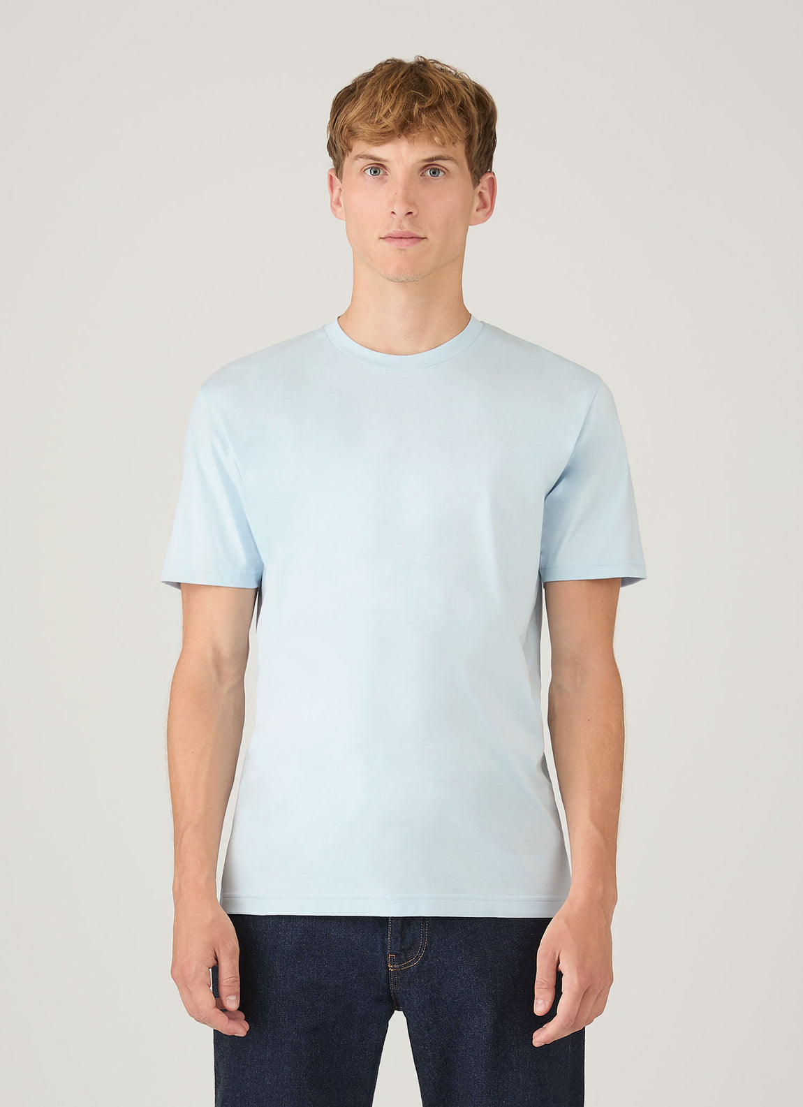 Men's Riviera Midweight T-shirt in Frost Blue