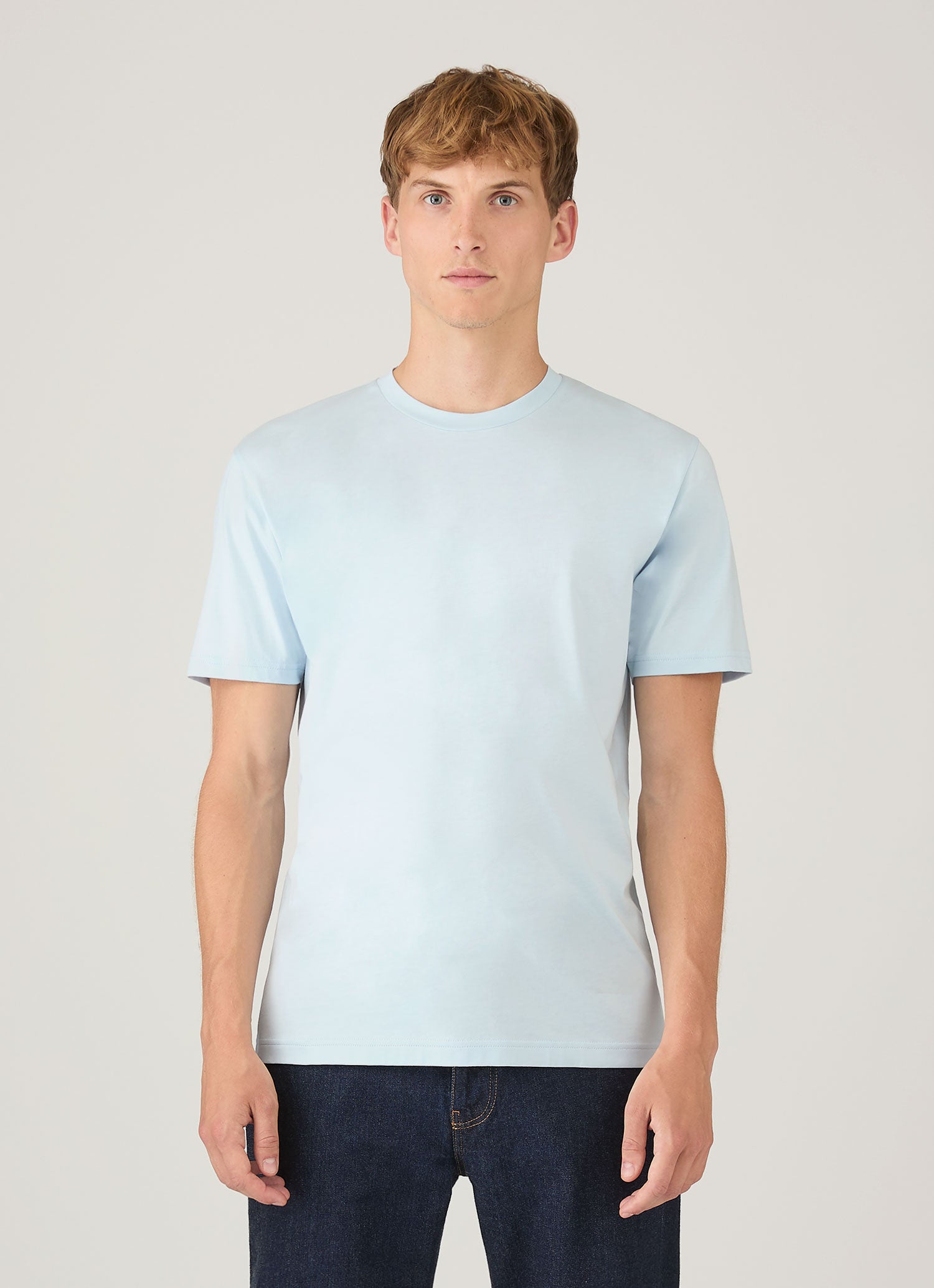 Men's Riviera Midweight T-shirt in Frost Blue