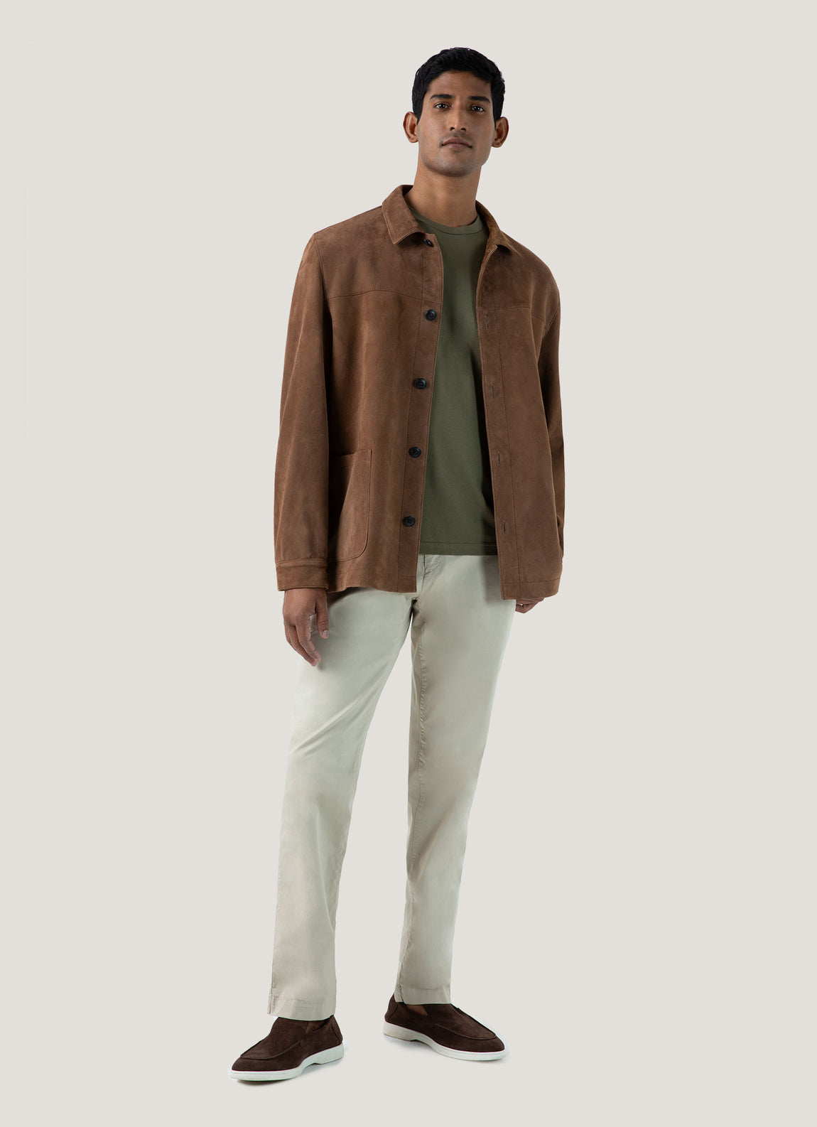 Men's Riviera Midweight T‑shirt in Khaki
