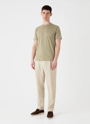 Men's Riviera Midweight T-shirt in Pale Khaki