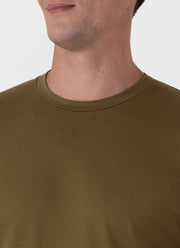 Men's Riviera Midweight T-shirt in Olive Green