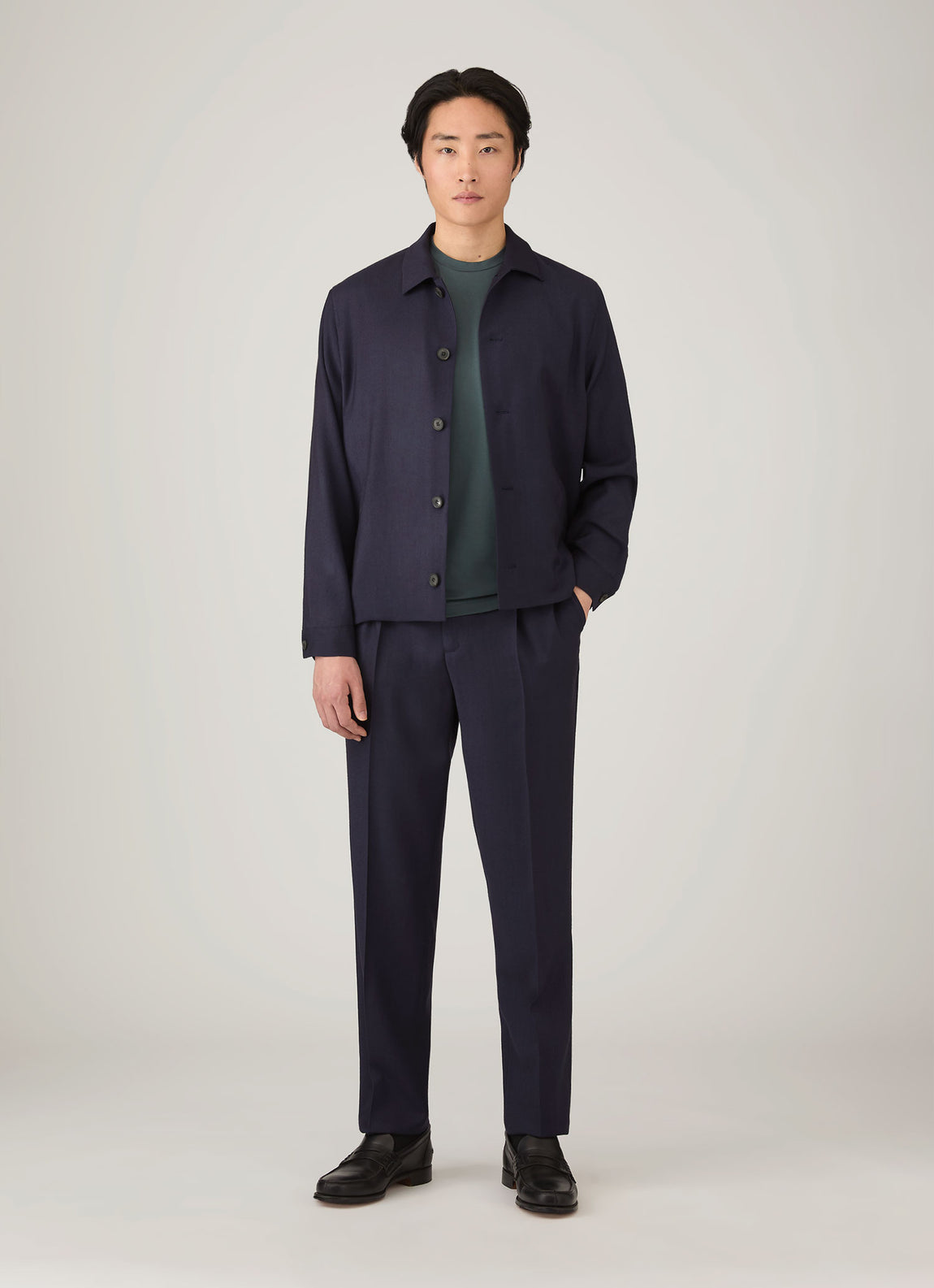 Men's Riviera Midweight T-shirt in Dark Petrol