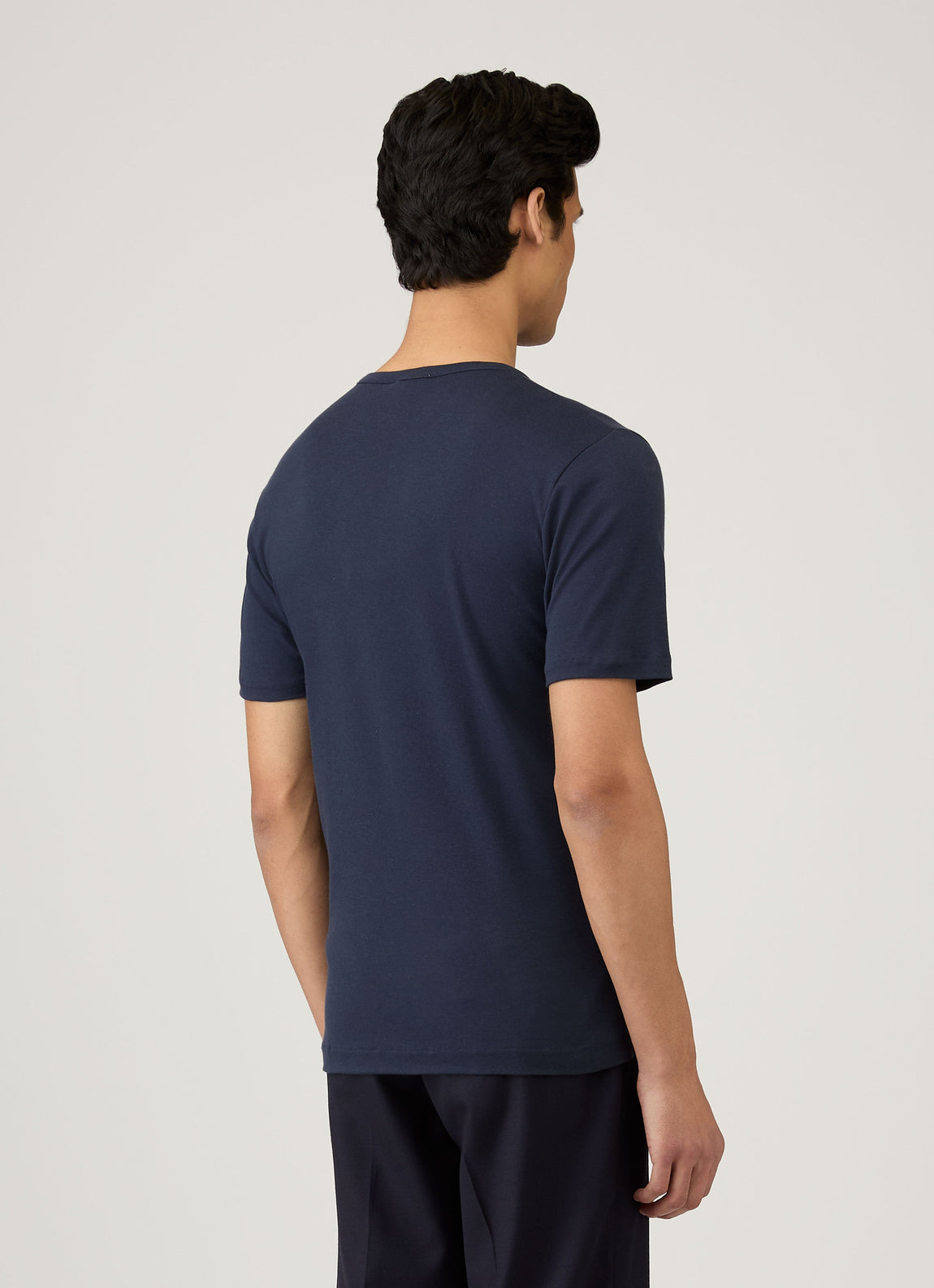 Men's Sea Island Cotton T-shirt in Navy