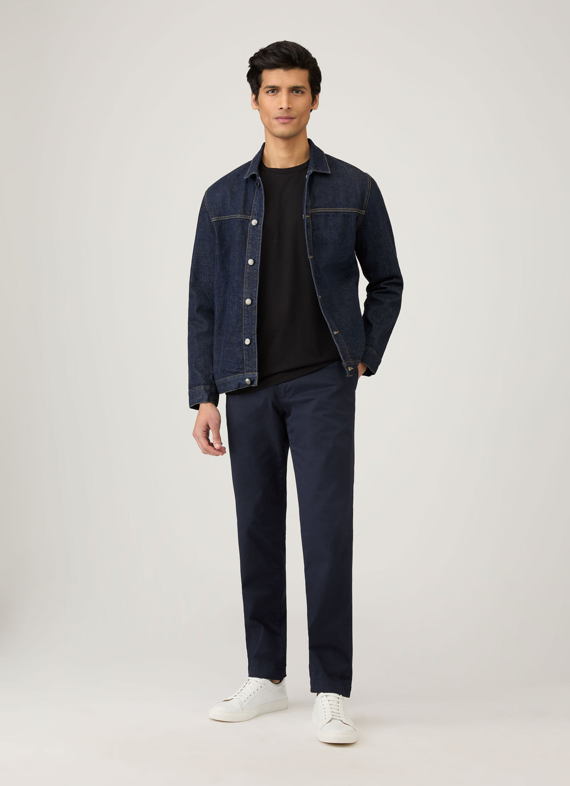 Men's Long Sleeve Riviera T-shirt in Black