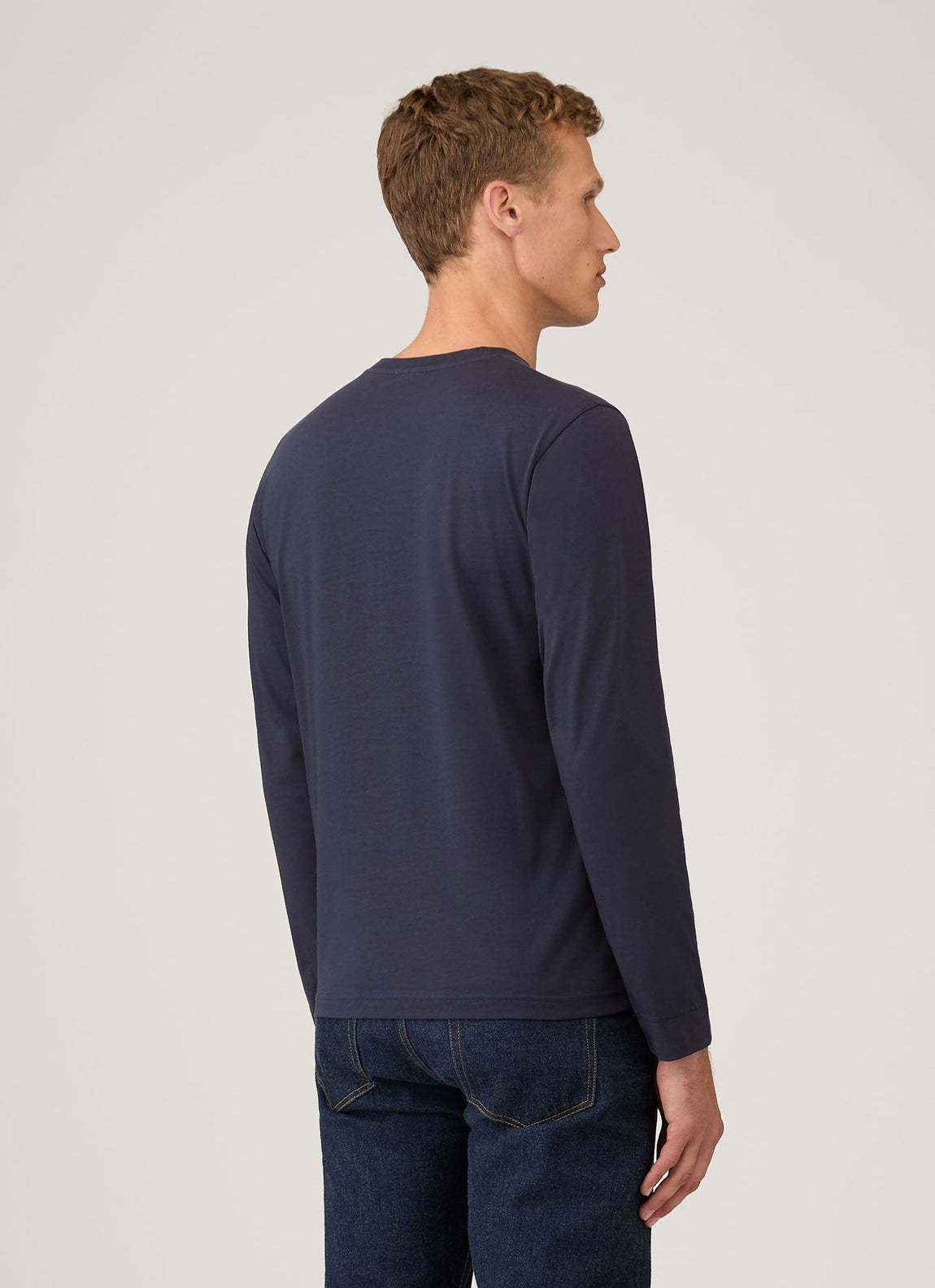 Men's Long Sleeve Riviera T-shirt in Navy