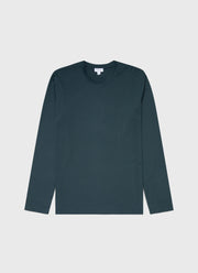 Men's Long Sleeve Riviera Midweight T-shirt in Peacock