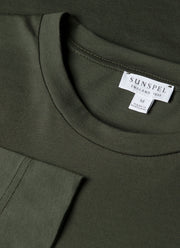 Men's Long Sleeve Riviera Midweight T-shirt in Dark Green