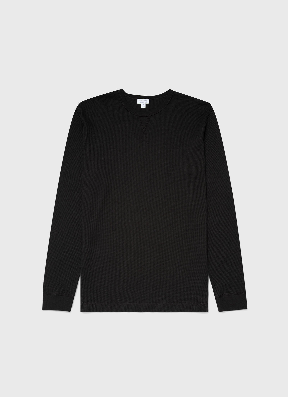 Men's Long Sleeve Waffle T-shirt in Coffee