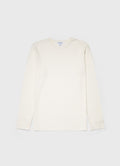 Men's Long Sleeve Waffle T-shirt in Ecru
