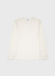 Men's Long Sleeve Waffle T-shirt in Ecru