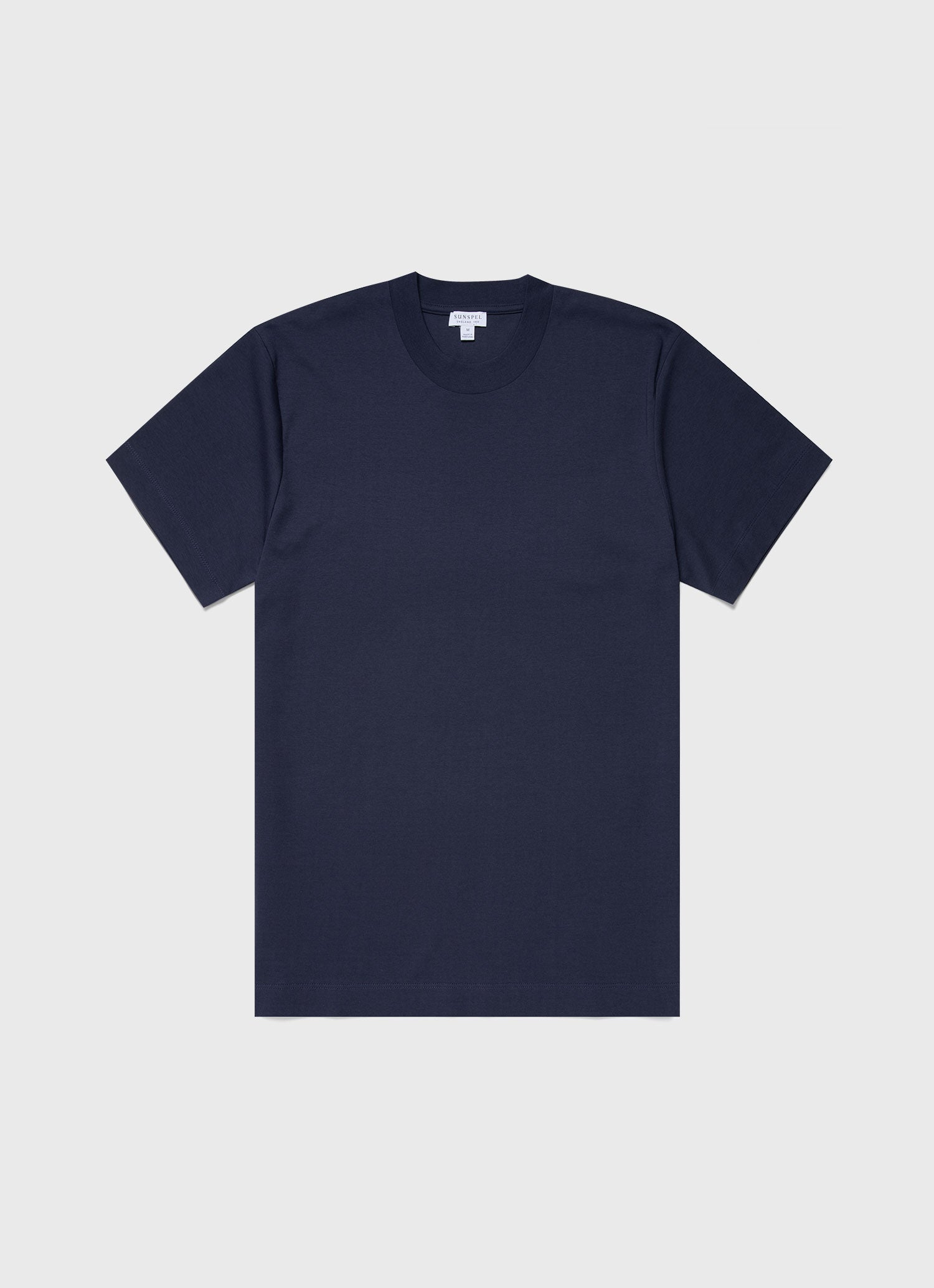 Men's Brushed Cotton T-shirt in Navy