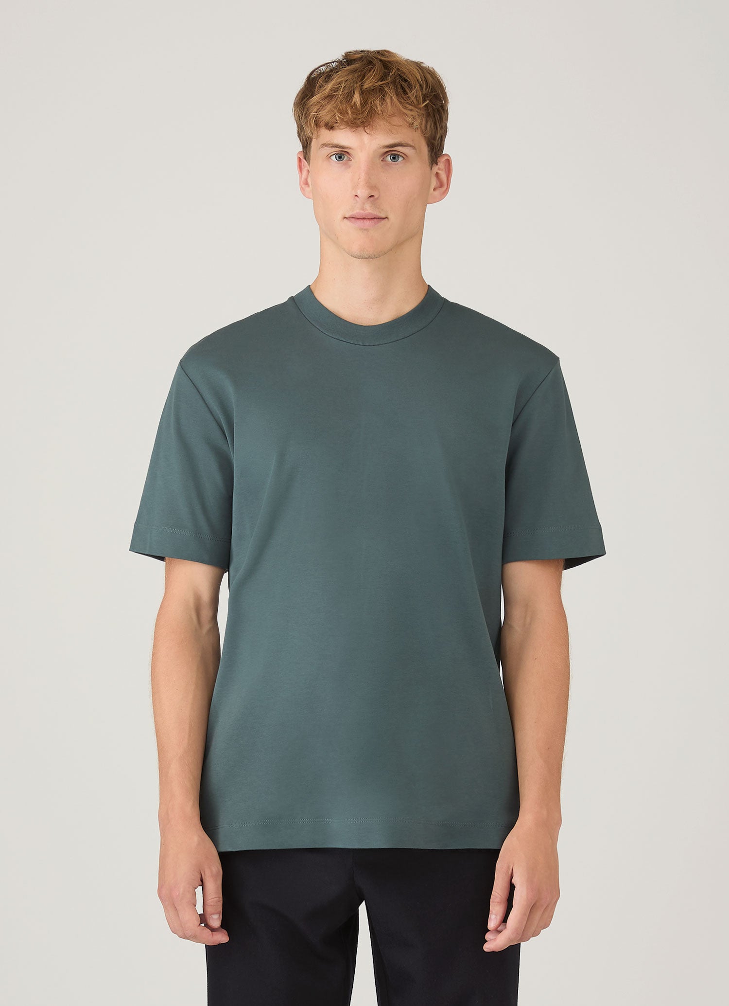 Men's Relaxed Fit Heavyweight T-shirt in Dark Petrol