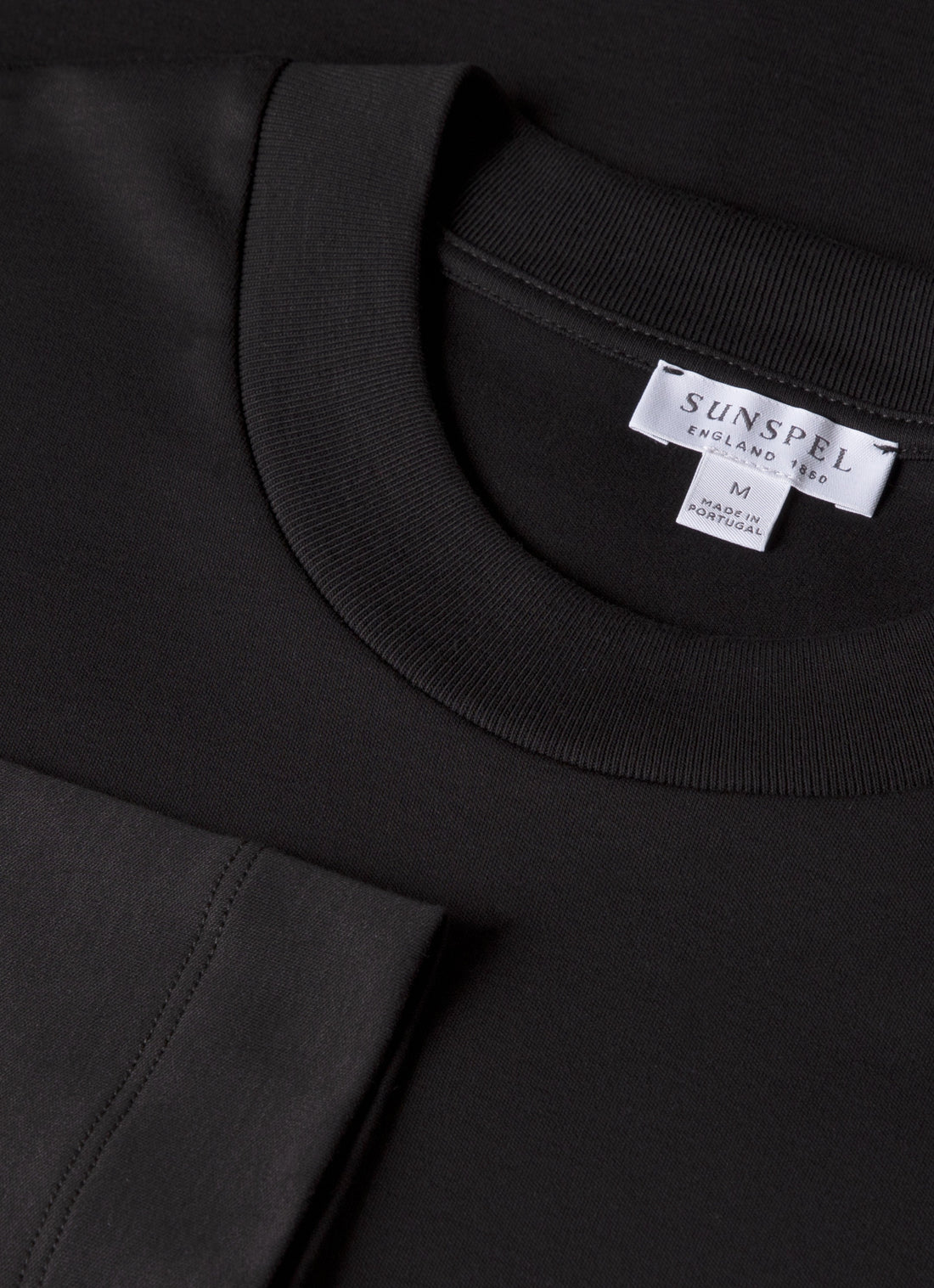 Men's Long Sleeve Heavyweight T-shirt in Black