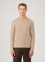 Men's Long Sleeve Heavyweight T-shirt in Mink