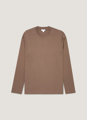 Men's Long Sleeve Heavyweight T-shirt in Bark